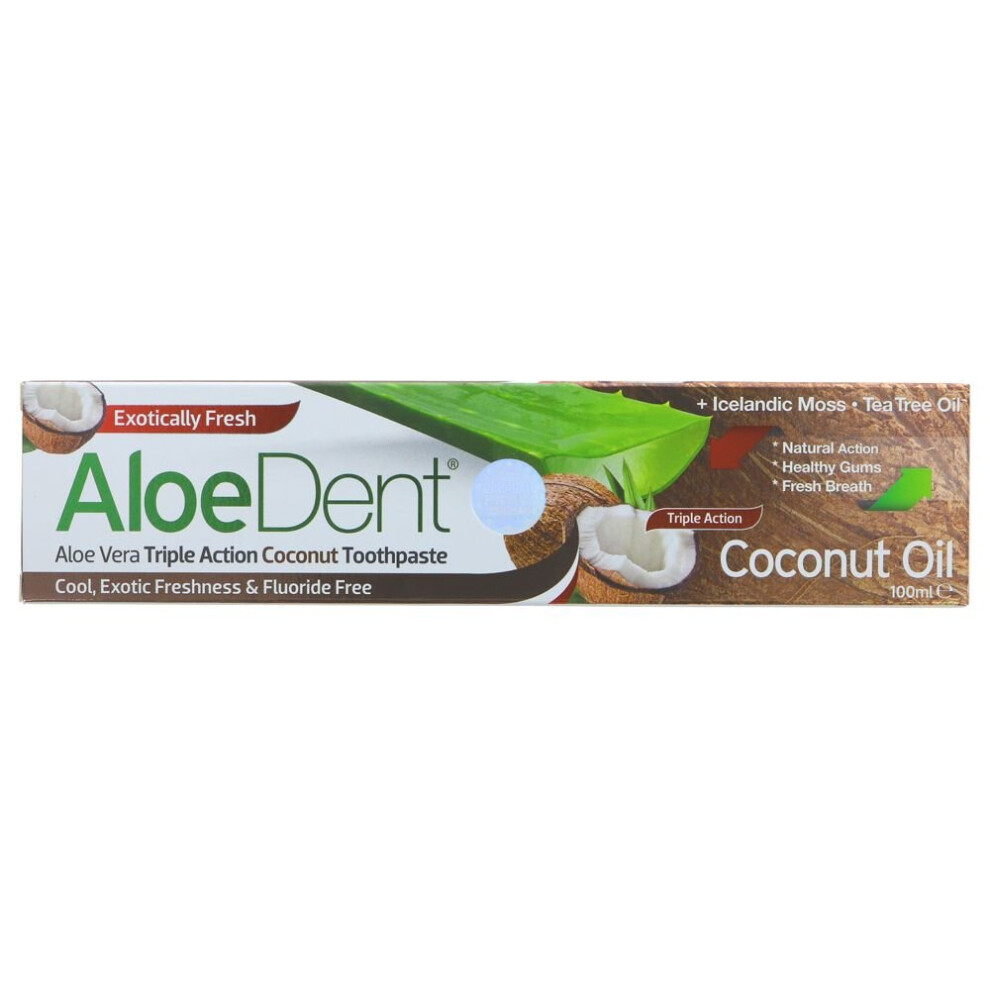 Aloe Dent Aloe Vera Coconut Toothpaste - 100ml ( pack of 6 )