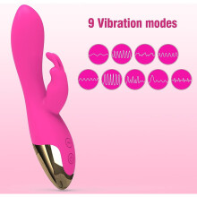 G Spot Rabbit Vibrator, Sex Toys for Clitoris Stimulation 9 Vibrations