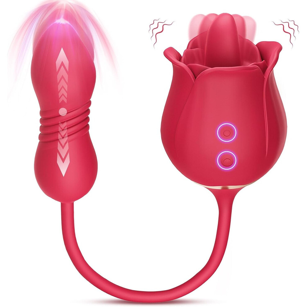 3in1G Spot Sex Toy 9 Tongue Licking 9 Thrusting Mode Nipple Stimulator