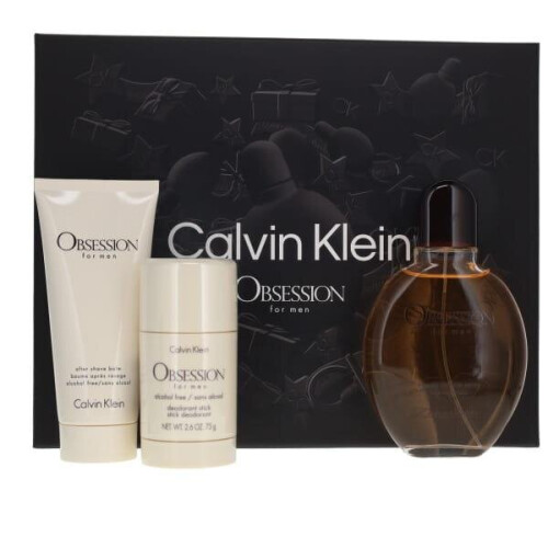 Calvin Klein Obsession Men 125ml Eau de Toilette, 75ml Deodorant, 100ml
