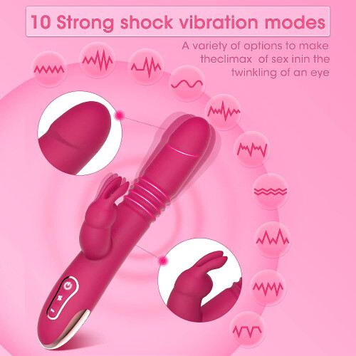 G Spot Clitoriss Stimulator 10 Vibrating 3 Thrusting Modes 2