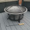 60cm Garden Fire Pit Bowl/ BBQ Grill and Mesh Lid 12