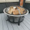 60cm Garden Fire Pit Bowl/ BBQ Grill and Mesh Lid 7
