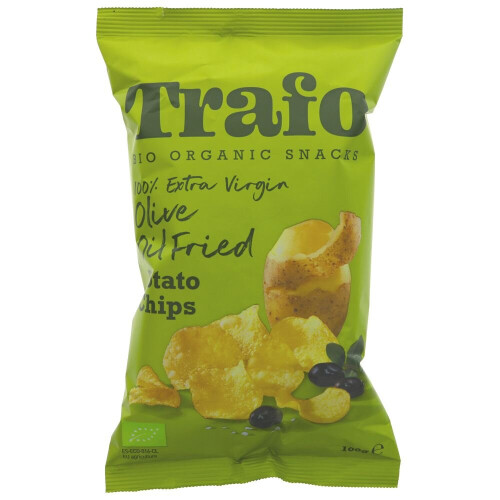 Trafo Olive Oil Crisps Organic 100g (Pack of 12)
