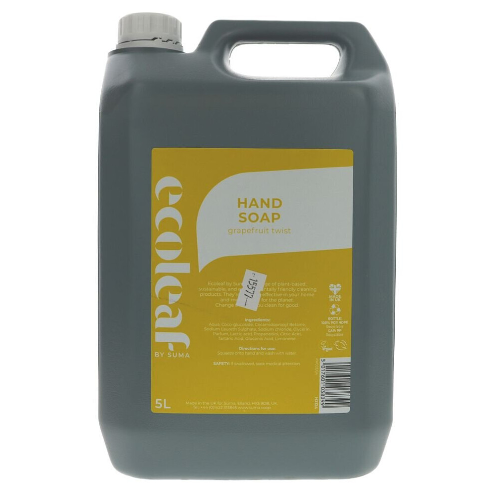 Ecoleaf By Suma G/Fru Handsoap - Bulk 5L