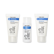 e.l.f. Skin Pure Skin Back to Basics Mini Kit, Cleanser, Toner & Moisturizer, Voor Gevoelige Huid