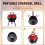 Metal Portable Charcoal Grill Red BBQ 2