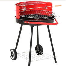 2 Wheel Outdoor Grill (75.5H x 50L x 82W cm)-Red/Black
