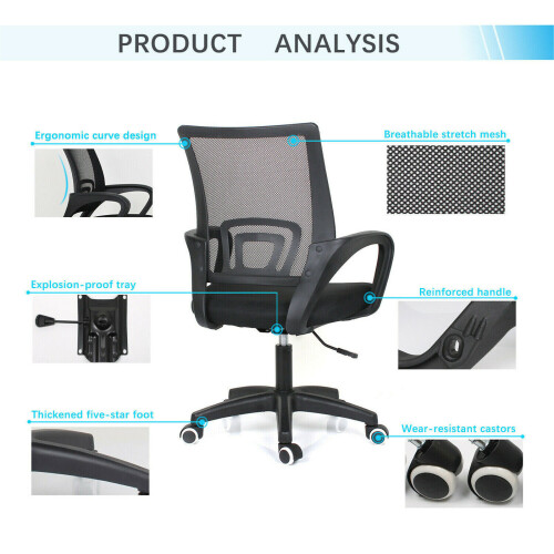 Adjustable Home Office with Arms for Work Study 360° 1