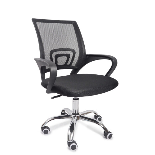 Home Office Chair Adjustable with Arms for Work Study Black