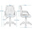 Adjustable Executive Desk Chair for Home Work Black 2