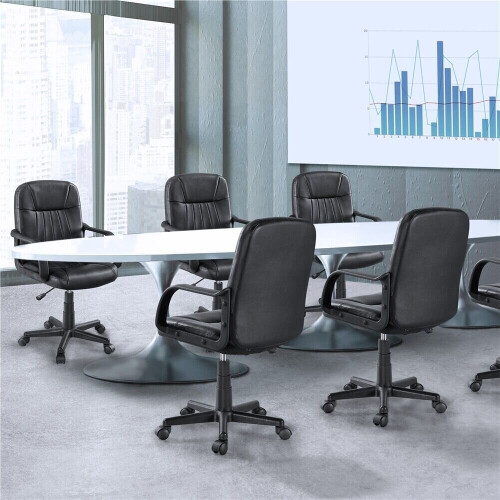 Adjustable Executive Desk Chair for Home Work Black 2