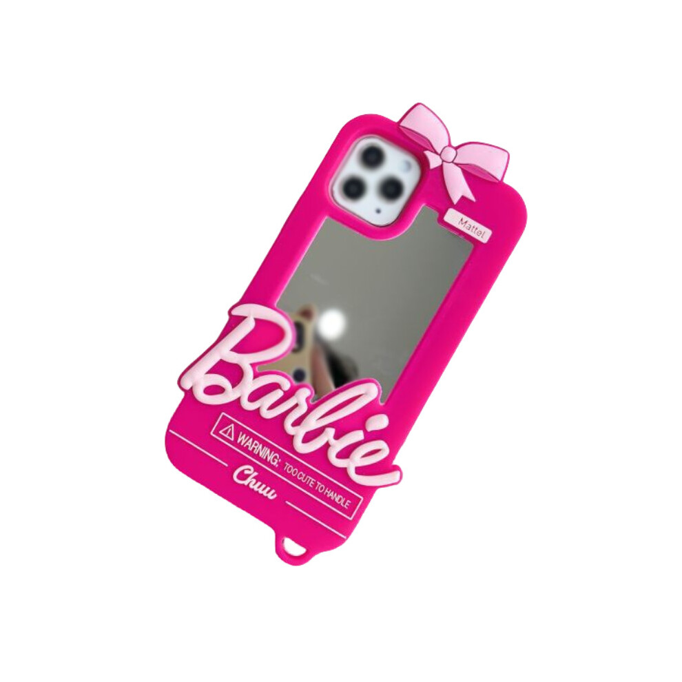 (iPhone13) Mirror Case Mobilephone Pink Cute Girls Daily Use Gifts
