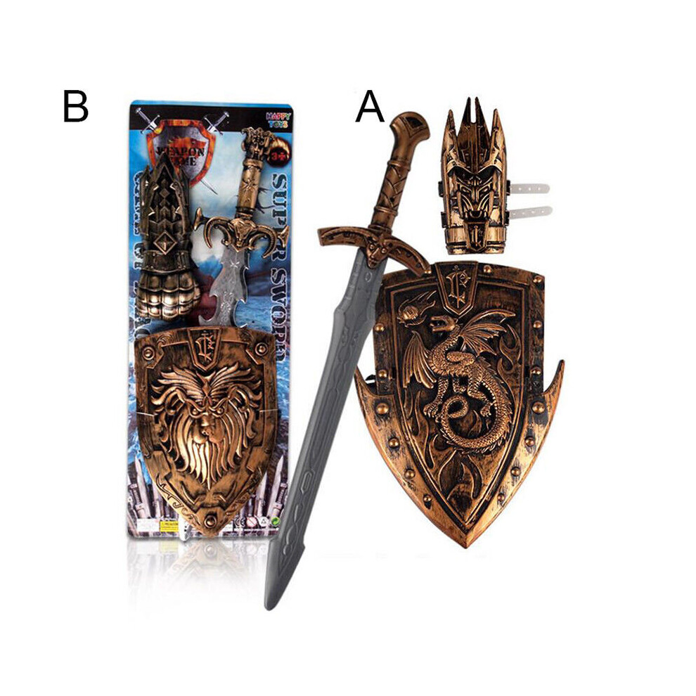 Yetp Star ( A (Shield+Sword+Armor)) Knight's Sword And Shield Set - Medieval War Toy Role Play Kids Battle