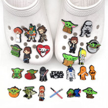 20Pcs Star Wars Croc Shoes Charms - Cartoon PVC Accessories for Shoes, Backpacks & Bracelets