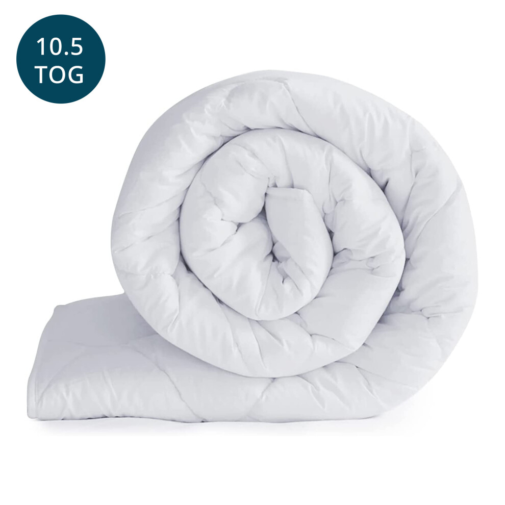 Imperial Rooms (10.5, King) Anti Allergy Duvet Tog 10.5, 13.5 Feel Likes Down White