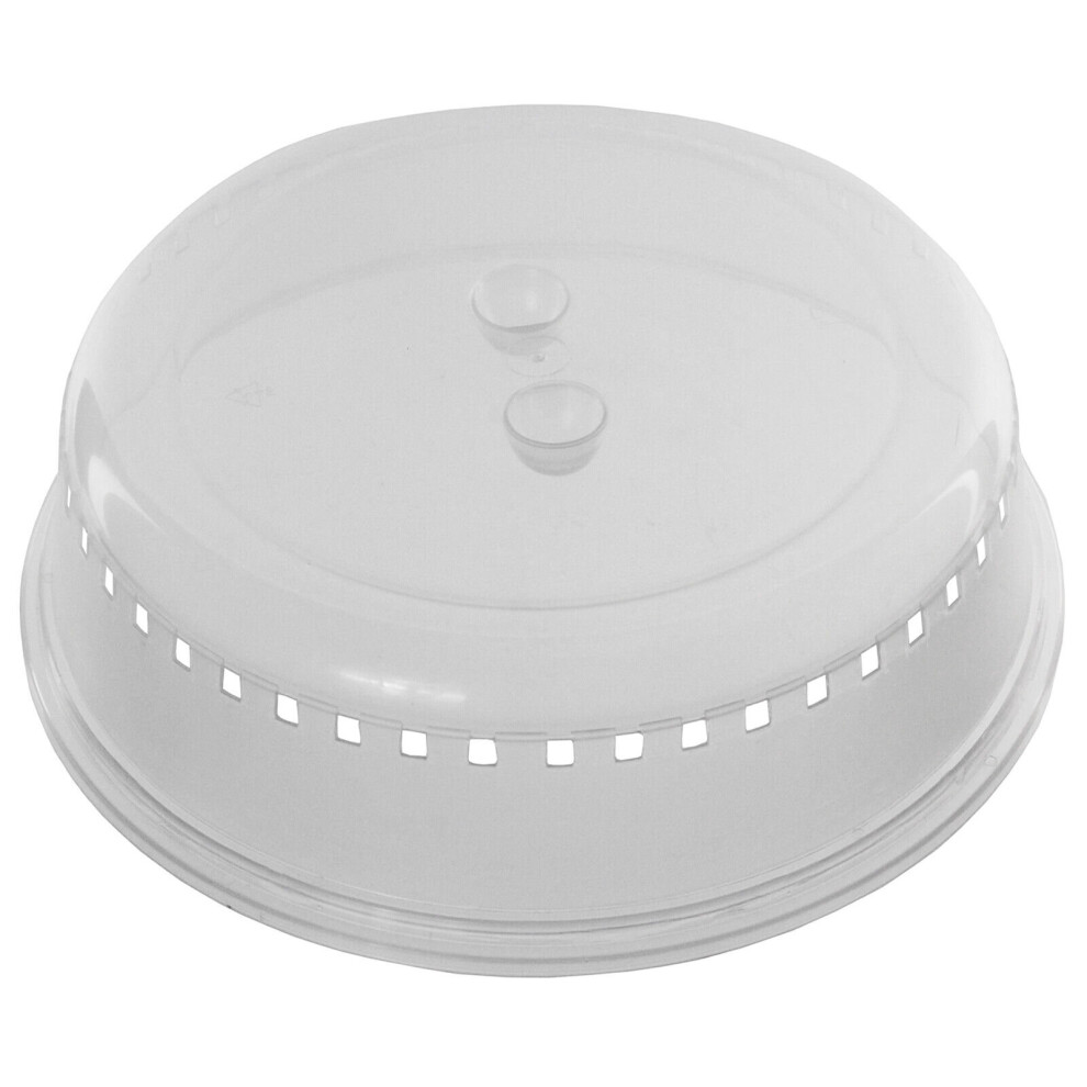 Spares2go Microwave Plate Cover Dish Splash Splatter Guard Food Vented Lid Large 26Cm