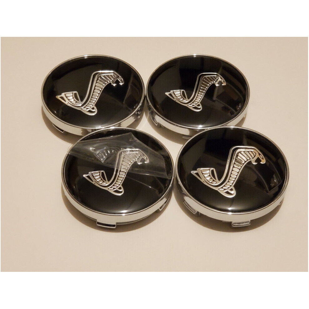 54Mm Cobra Shelby Car Wheel Center Cover Hub Cap Badge Emblem For Ford Black 4754135864155