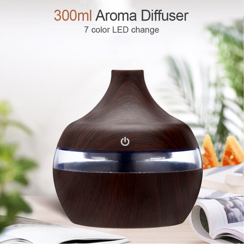 Luftbefeuchter Diffusor Luftreiniger Aromaöl Ultraschall 7Colour LED Home 2