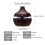 Luftbefeuchter Diffusor Luftreiniger Aromaöl Ultraschall 7Colour LED Home 8
