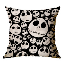 (Skeleton) The Before Nightmare Christmas Cushion Cover Sofa Home Decor Cartoon Sally Jack
