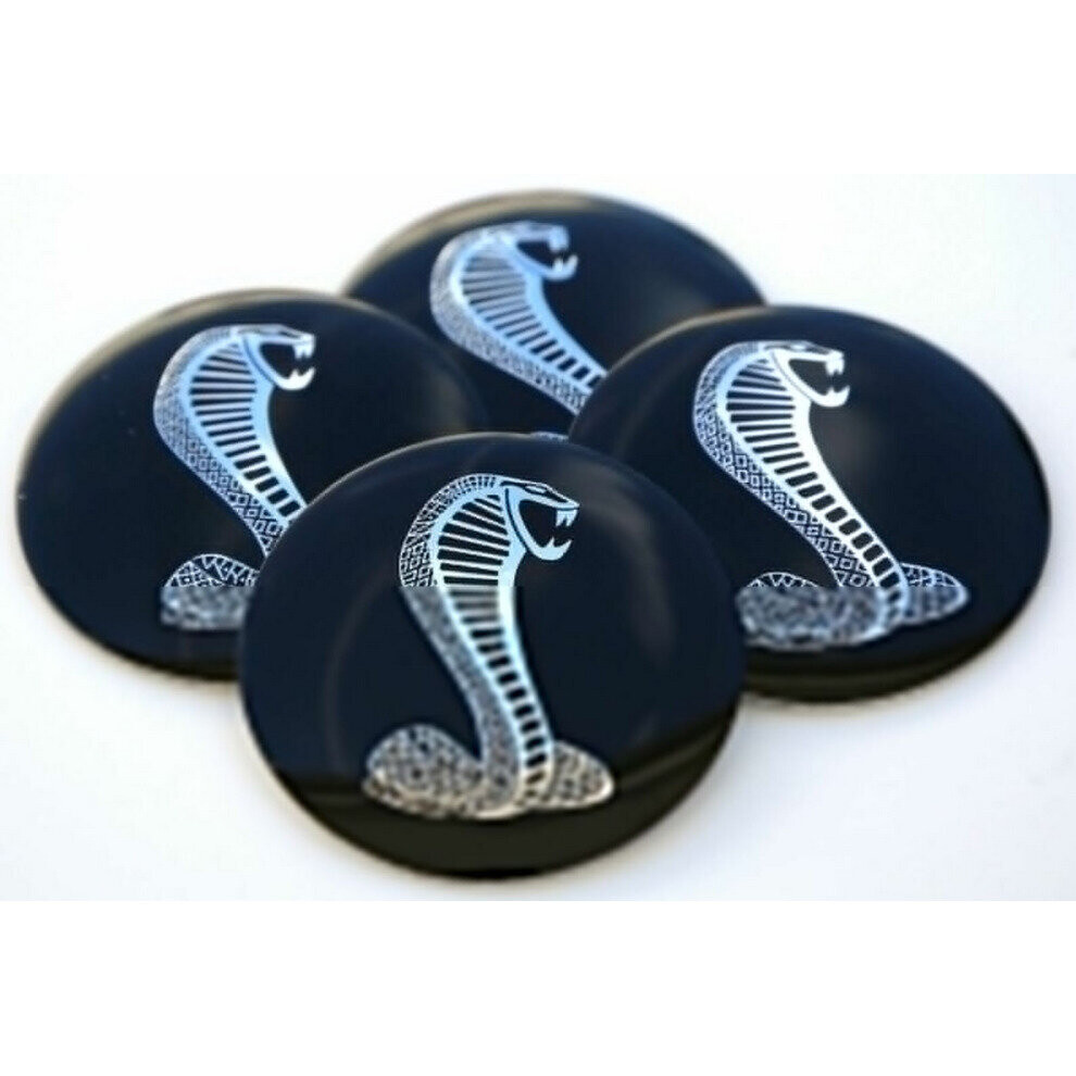 4Pcs Mustang Cobra Wheel Center Hub Cap Emblem Sticker 2.2" 4754135864179