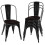 Casart Set of 4 Dining Chair Stackable Bistro Chair Bar Stool w/High Backrest 1