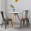 Casart Set of 4 Dining Chair Stackable Bistro Chair Bar Stool w/High Backrest 4