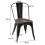 Casart Set of 4 Dining Chair Stackable Bistro Chair Bar Stool w/High Backrest 2