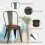 Casart Set of 4 Dining Chair Stackable Bistro Chair Bar Stool w/High Backrest 8