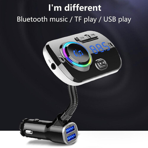 Car Bluetooth FM Transmitter - Fast Charge QC3.0 & Hands-Free Calling 2