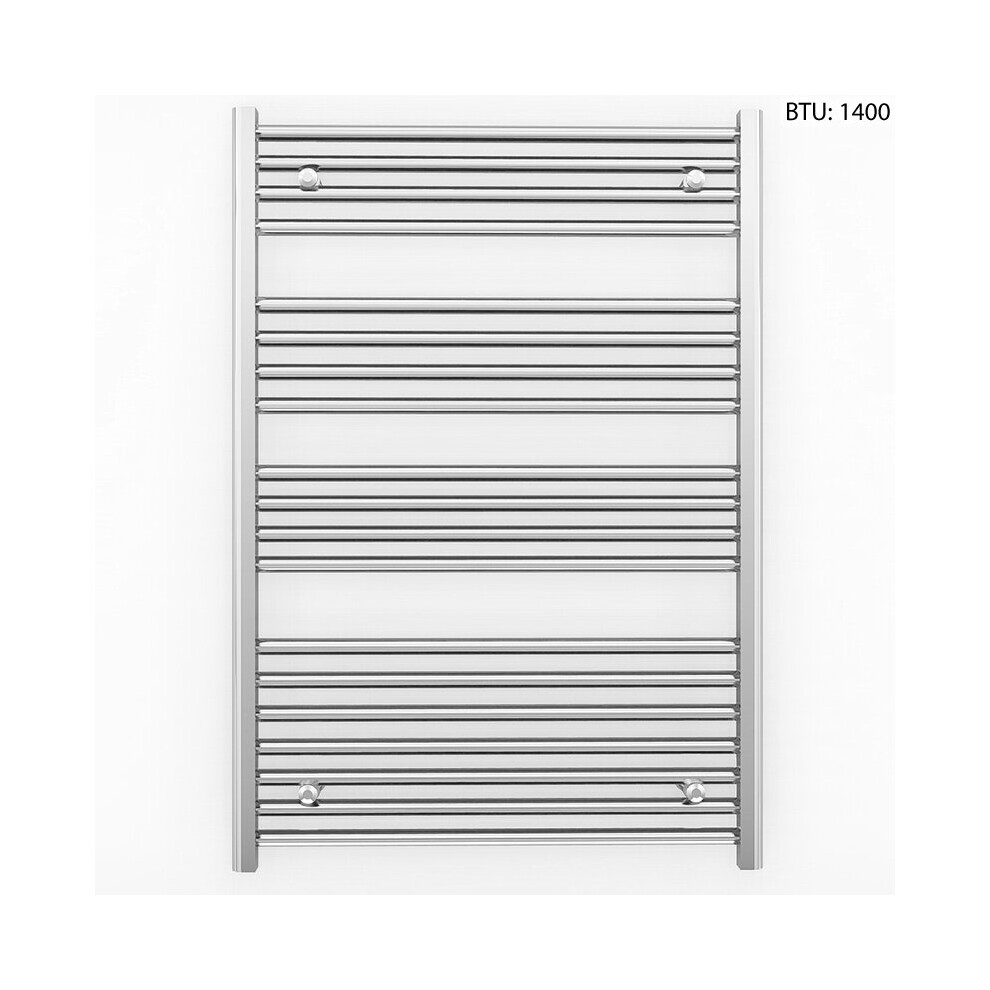 (700 x 1000mm (BTU: 1,400)) Chrome Electric Bathroom Towel Rail Radiator