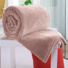 (Pink, Single: 130 cm x 150 cm) 310 GSM Blanket Fleece Single Double King Super King Size Bed Throw Sofa Mink Blanket