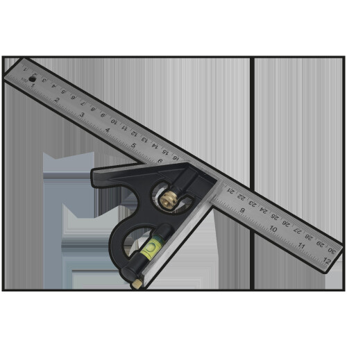 Sealey Combination Square 300mm 1