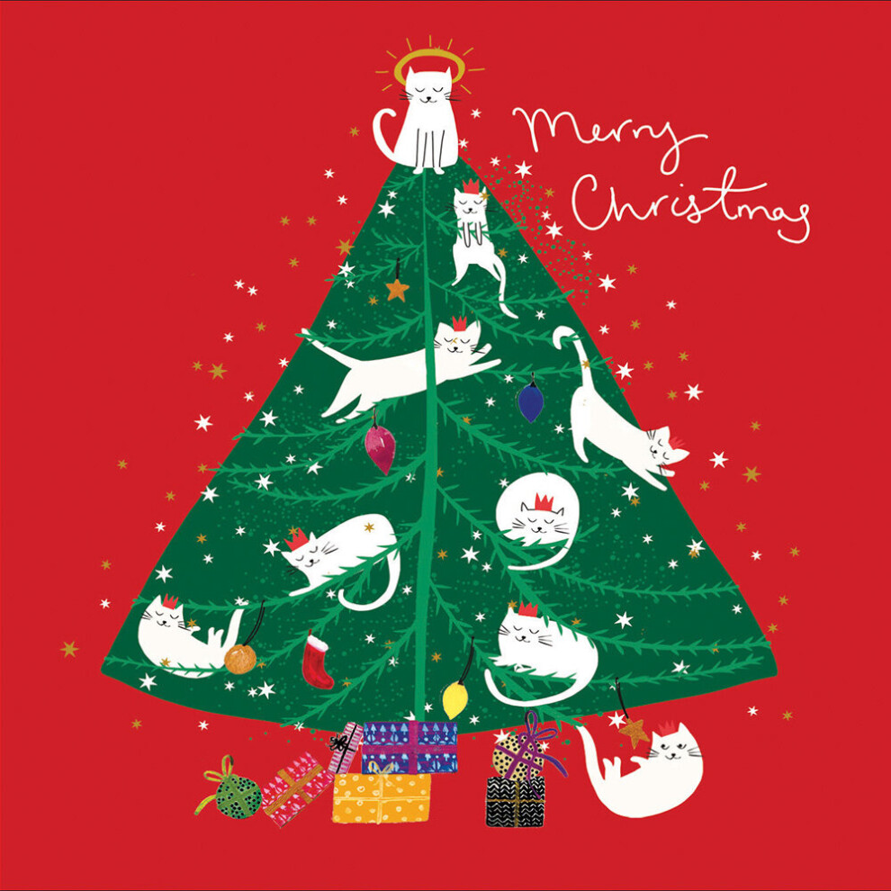 Pack of 5 Decorating The Tree Christmas Cards Supporting Multiple Charities