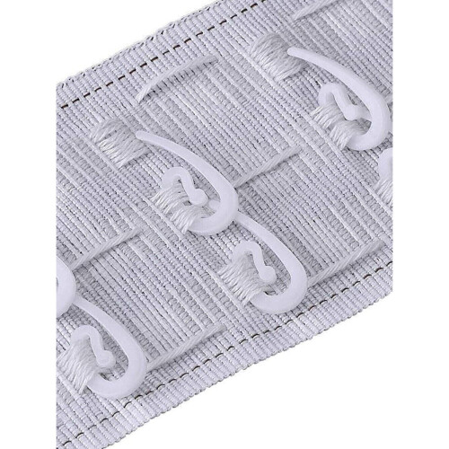 100 Pack White Plastic Curtain Hooks 1