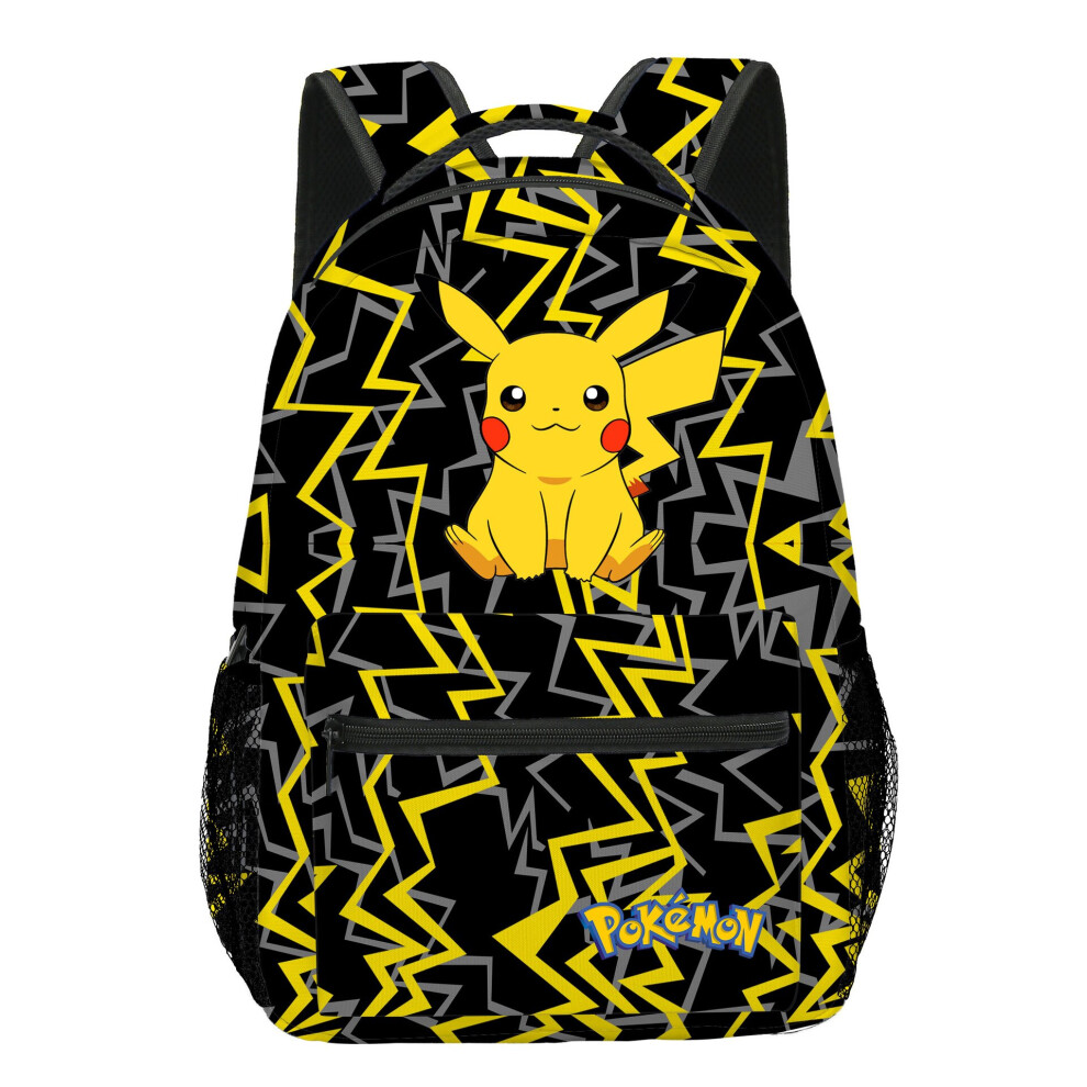 Bonxaif (08, 2Pcs) New Pikachu Backpack Lunch Bag Pencil Case Set Kids Gift Multicoloured