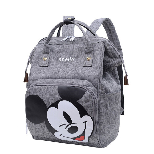 (Gray) Diaper Baby Mummy Nappy Backpack Travel Multifunction Capacity Large