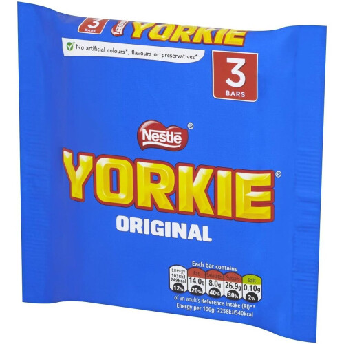 Nestle Yorkie Original Milk Chocolate Bar, 3x46 g 1