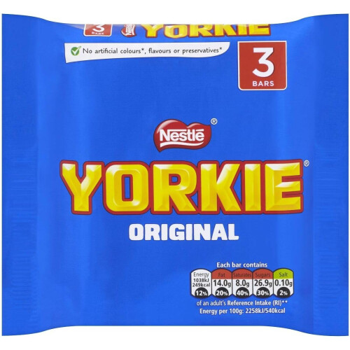 Nestle Yorkie Original Milk Chocolate Bar, 3x46 g 2