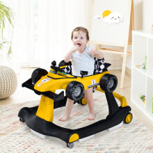 Baby Walker 4-in-1 Foldable Push Walker with Adjustable Height & Speed