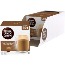 Nescafe Dolce Gusto Cafe Au Lait Coffee Pods (Pack of 3, Total 90 Capsules)