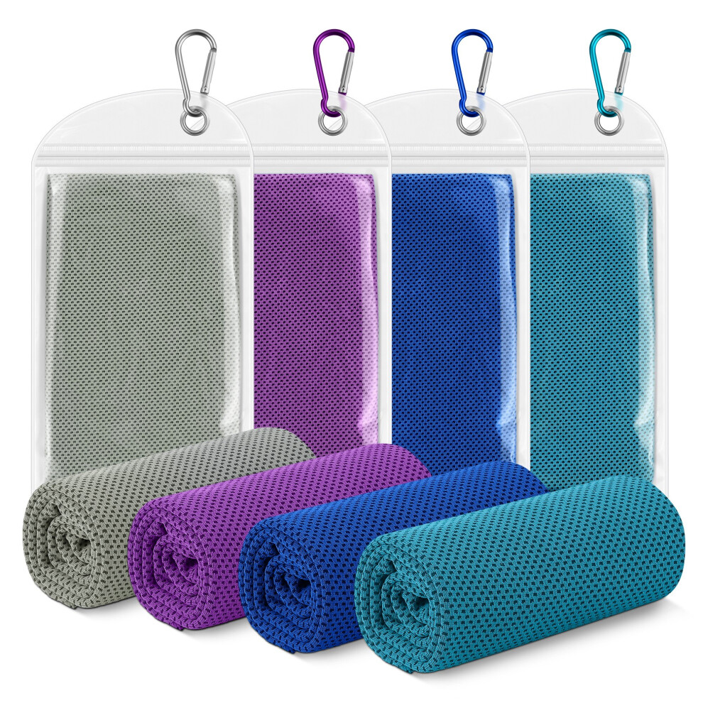 Instant Cooling Towel 4 Pack Breathable Soft Sport Towel