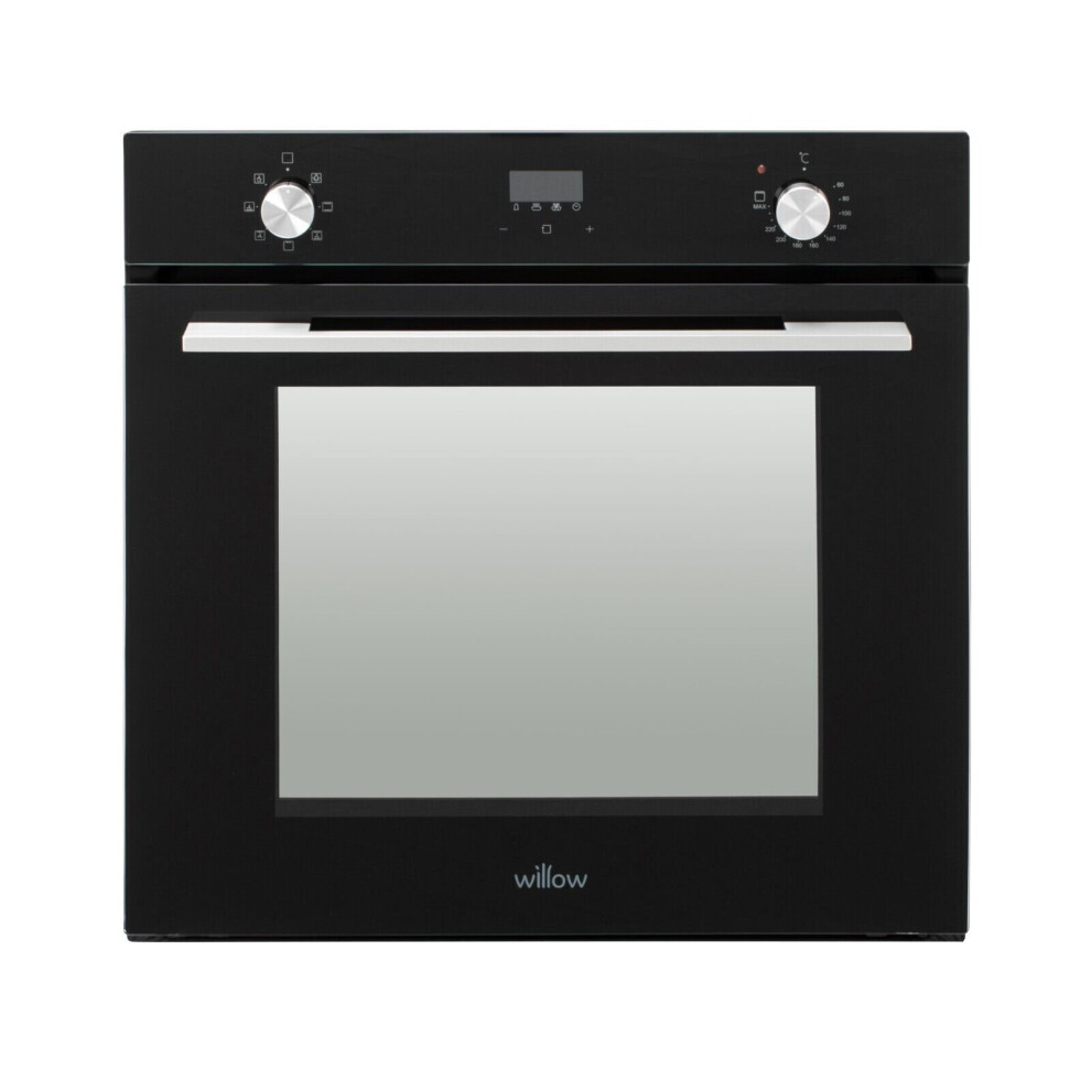 WILLOW WOF60DBK 60cm Electric, Integrated Single Cavity Fan Oven