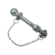 50MM Tow Ball Pin Long Shank 32MM Thread & Chain (1 1/4" 3T Tractor)