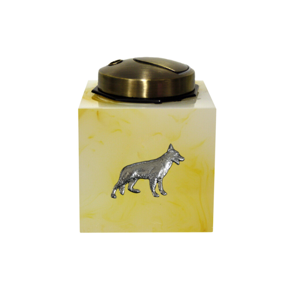 Knight Alsatian German Shepherd Dog Table Lighter