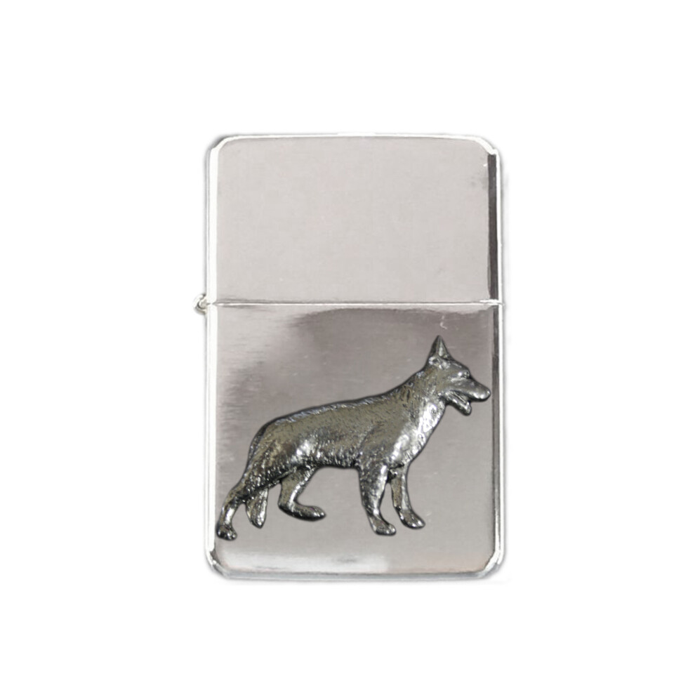 Knight Alsatian German Shepherd Dog Stormproof Petrol Lighter