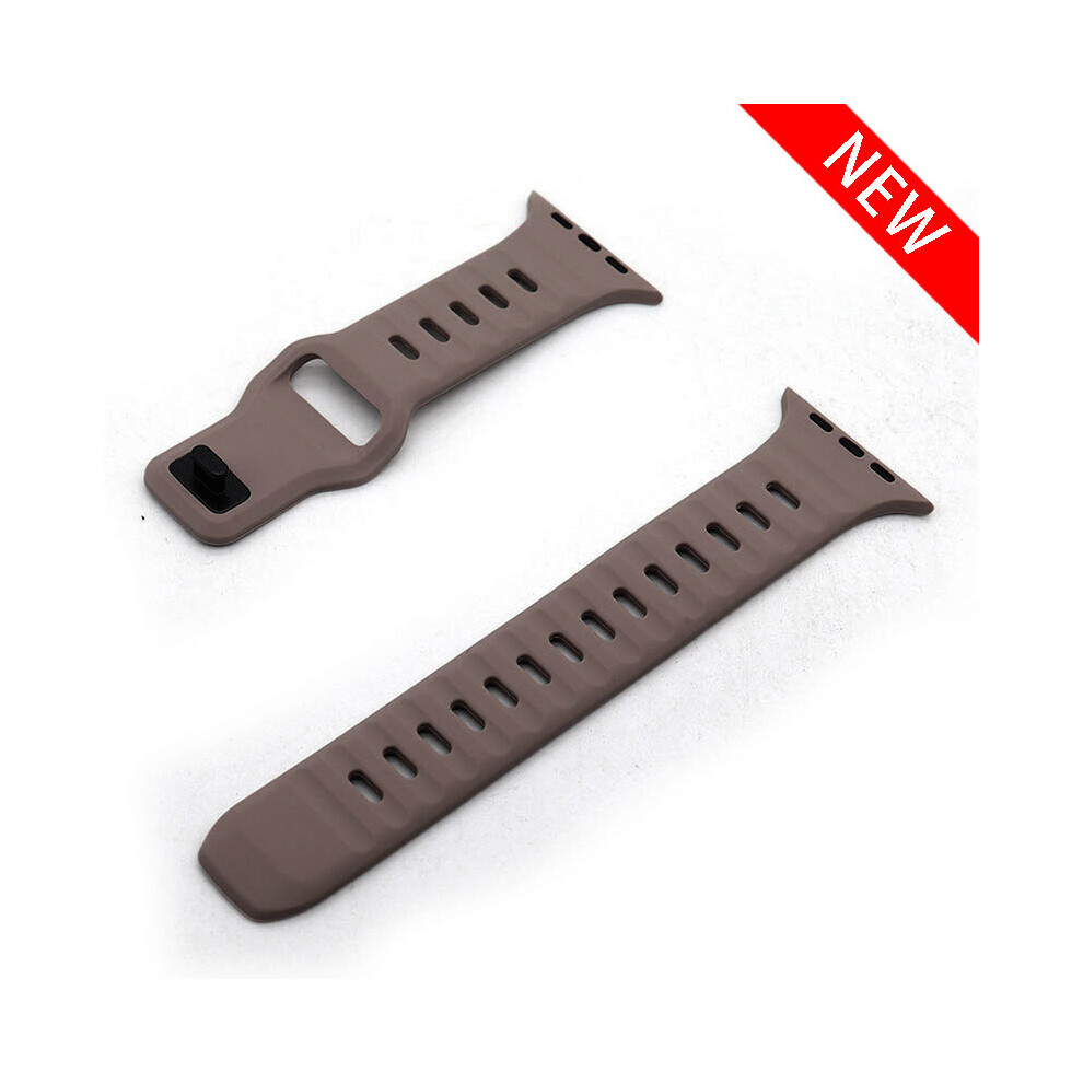 (Coffeep, 42Mm 44Mm 45Mm P) Soft Silicone Sport Strap For Apple Watch Band Ultra 8 Se 7 Series 49M Not,Specified 9169916434581