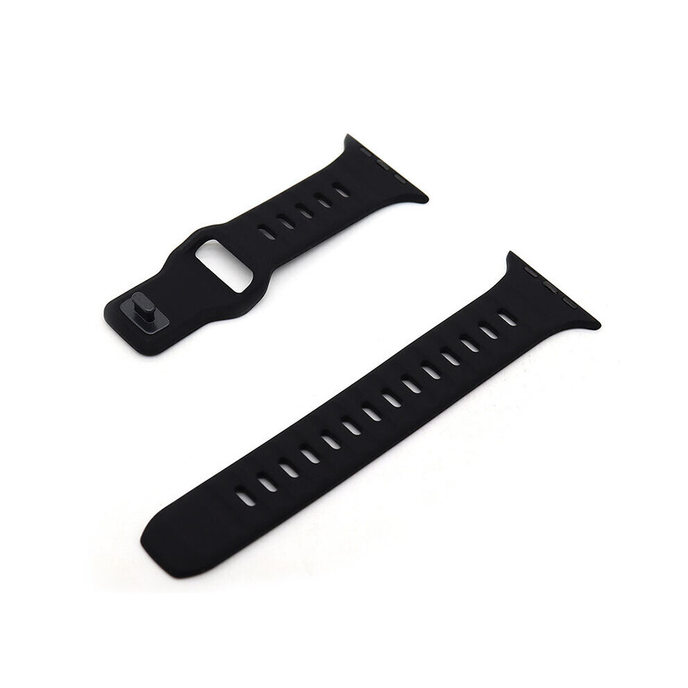(BlackH, 42MM 44MM 45MM H) Soft Silicone Sport Strap For Apple Watch Band Ultra 8 SE 7 Series 49M-image-OPC-PC5P8FX-NEW