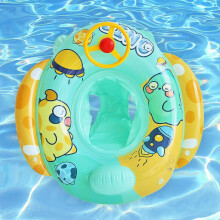 Baby swimming buoy Swim ring, suitable for 12-48 month old children lovely inflatable swimming pool buoy, with steering wheel